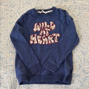 Blue 'Wild at Heart' Sweatshirt